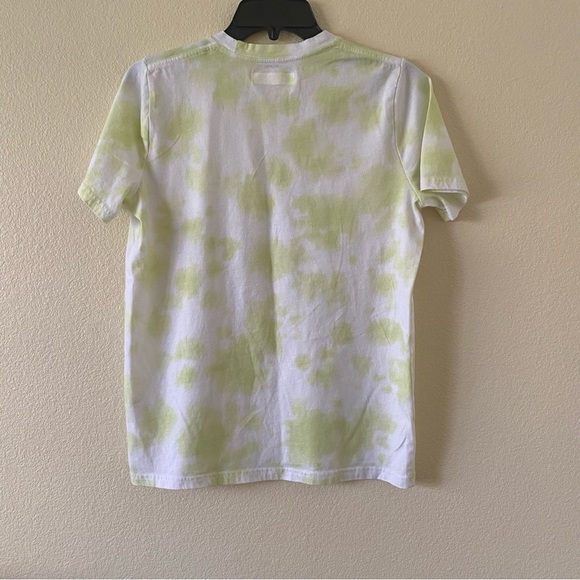 ABERCROMBIE & FITCH BOYS TSHIRT PATTERN PRINT LIME GREEN & WHITE 15/16 NWOT - Picture 7 of 15